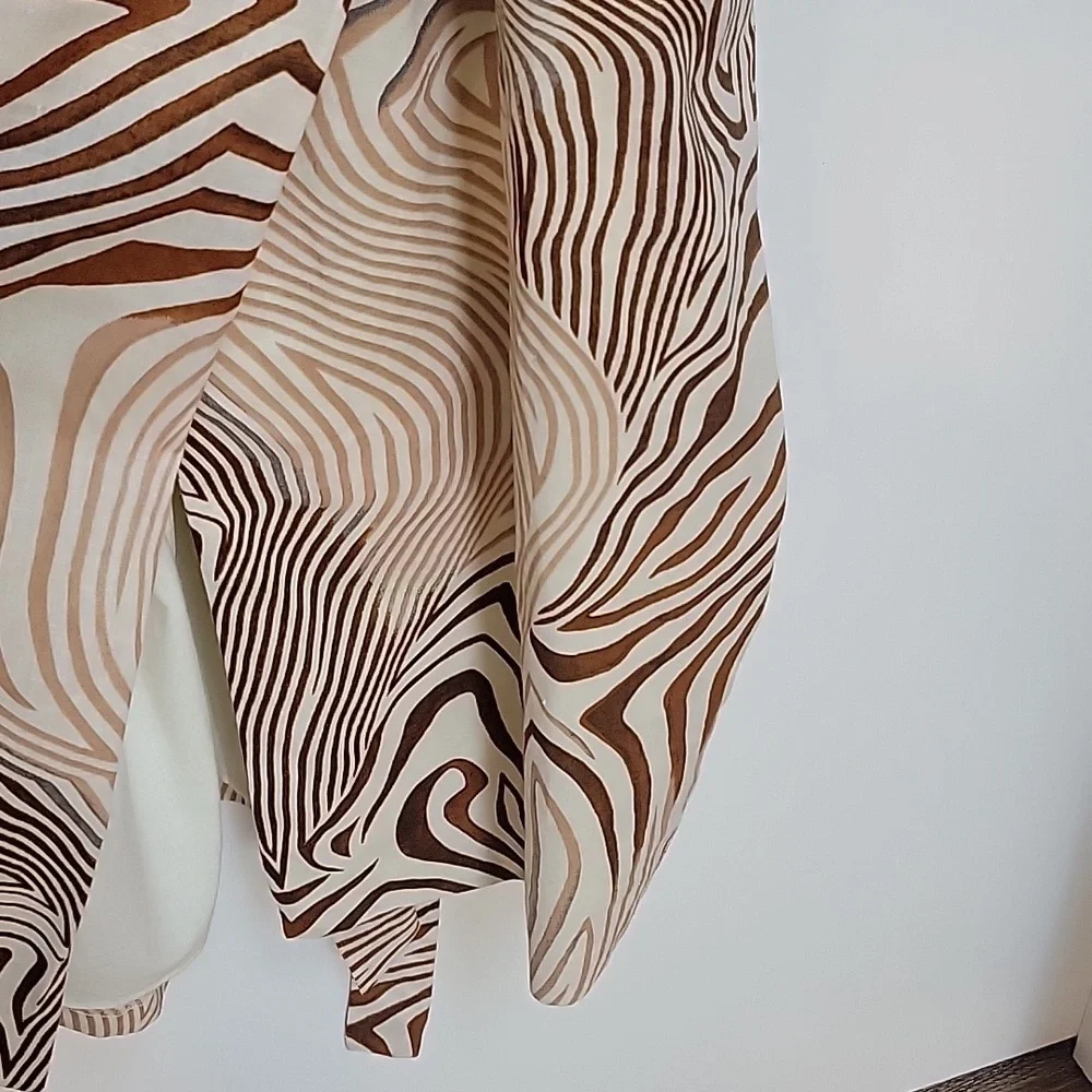 REISS | Rosie Animal Print Faux Wrap Style Dress - Picture 6 of 16